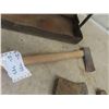Image 3 : Metal Tool Tray, Hatchet & 2 Axe Heads 
