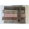 Image 2 : Rustic Coat Rack 30"x 22" + Wood Cabinet 20"x 19"x 7"