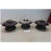 Image 1 : 3 Pin Ceramic Insulators with Plate Used for 20KV Lines