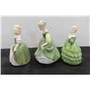 Image 2 : Royal Doultan Figurines 5" & 5 1/4" Tall,  Fair Maicler 1966, Penny 1967and Belle 1967