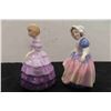 Image 2 : Royal Doultan Figurines 4 3/4" Tall:  Rose 1930 and Dinky Do 1935