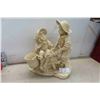 Image 1 : Boy and Girl Yard Statue