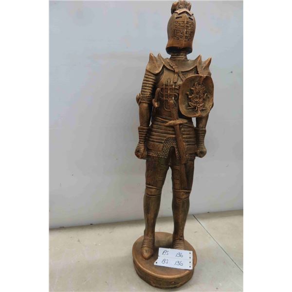 Knight Statue Golden Colour 31"