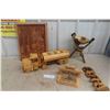 Image 1 : Wooden Décor: Oil Truck 20"x7 1/2" Decorative