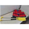 Image 1 : 2 Plastic / Aluminum Paddles and Floatation Device Large -X large 