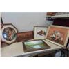 Image 1 : 5 Framed Pictures: 2 Petit Point, 2 Oil Paintings +