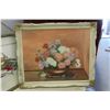 Image 3 : 5 Framed Pictures: 2 Petit Point, 2 Oil Paintings +