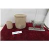 Image 1 : Medetta Crock, Aluminum Nut Cracker Dog  12x6