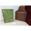 Image 1 : Corner Shelf Cabinet 23"x16"x6" Vintage Cabinet 18"x13"5 1/2"