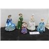 Image 1 : Ceramic Figurines Tallest 8" Shaffordware, KPM, Worchester +