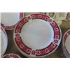 Image 8 : 50+ T. Bower Ukrainain Patterned China, 10 Glasses