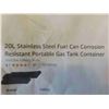 Image 3 : 20L Stainless Steel Fuel Can Corrosion Resistant Portable Gas Tank 