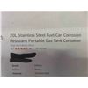 Image 3 : 20L Stainless Steel Fuel Can Corrosion Resistant Portable Gas 