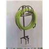 Image 2 : Yumatum Garden Hose Holder,  Metal Hose Reel with Tool Storage - New or Store Return  