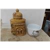 Image 2 : Cookie Jar, Punch Bowl with 8 Glasses +