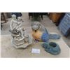 Image 1 : Concrete Lovers Tabletop Fountain 16" High, 