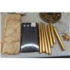 Image 2 : Candle Holders, Brass Mini Goblets with Tray,