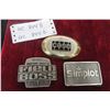 Image 1 : 3 Belt Buckles: Case, Simplot and White 