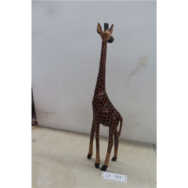 Wood Giraffe 25" Tall 
