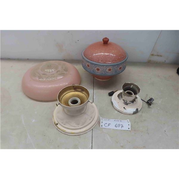 2 Vintage Light Fixtures