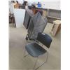 Image 1 : 29 Stacking Banquet Chairs on Heavy Duty Dolly Cart 