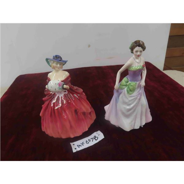 Royal Doulton Figurines 8'' Tall: Jessica 1996 100th Anniversary  and Genevieve 1967 