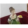 Image 3 : 2 Royal Doulton Figures : 8'' Tall Fleur 1967, 7 1/2'' Tall Laura 2005 