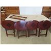 Image 1 : 4 Folding TV Tables & Rack 