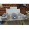 Image 1 : (3) 4-Tier Poly Shelves with Uppers, Shelf Size 12'' x 24'' 