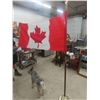 Image 1 : Flag with Indoor Stand 32'' x 66'' 