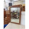 Image 1 : Wood Framed Bevelled Mirror 24'' x 36'' 