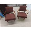 Image 1 : 2 Vintage Living Room Rocking Arm Chair 