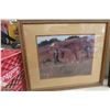 Image 2 : 4 Framed Horse Pictures Largest 20x18