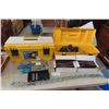 Image 1 : 2 Mastercraft Poly Tool Boxes with Sand Paper, Fasteners, 5 Ft Chain