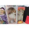 Image 2 : 7 Porcelian Dolls Tallest 18" Includes a Musical Wind Up 
