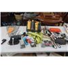 Image 1 : Au Man, Corner Brackets, Ratchet Straps, Trouble Light, Tin Snips, Tape 