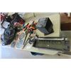 Image 1 : New Saw Blades: 6, 7 1/4", 10" Pipe Wrench, Clamps, Goggles, Ceramic Heater, Bolt Cutters + 