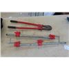 Image 8 : New Saw Blades: 6, 7 1/4", 10" Pipe Wrench, Clamps, Goggles, Ceramic Heater, Bolt Cutters + 