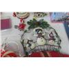 Image 2 : Christmas Décor, Candy Canes, Ceramic Blue Bay/ Pink Lady 16" Tall, 