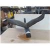 Image 8 : Wood Carved Canada Goose in Flight 23'' H x 22'' Long x 28'' Wing Span 