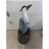 Image 1 : Wood Carved Crane 37'' H by Manitoba (Local!) Artist 