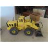Image 2 : 3 Tonka Metal Toys: Grader, Wheel Loader, Dump Truck 