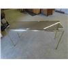 Image 1 : Brass Sofa Table/Stand 25'' x 16'' x 49'' 