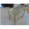Image 2 : Brass/Glass Stand 18'' x 12'' x 13'' 