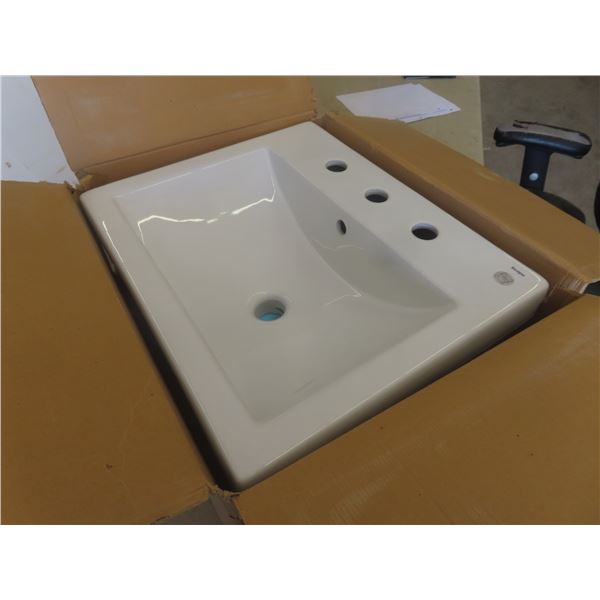 New Chevit Camilla Semi Recessed Lavatory Sink 