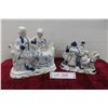 Image 1 : 2 Vintage Blue and White Figureines By Origional Art Mark 