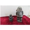 Image 2 : Wolf Original Soapstone Eskimo on Sled, Large 