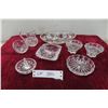 Image 1 : 8 Piece Assorted Cut Crystal 