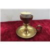 Image 6 : Copper Cream, Sugar & Tray + Brass Candle