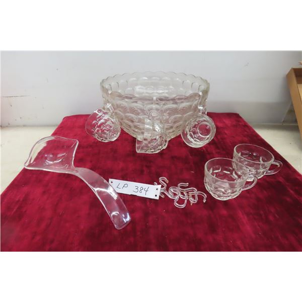 Jubilee 26 Piece Punch Bowl with 12 Glasses, 